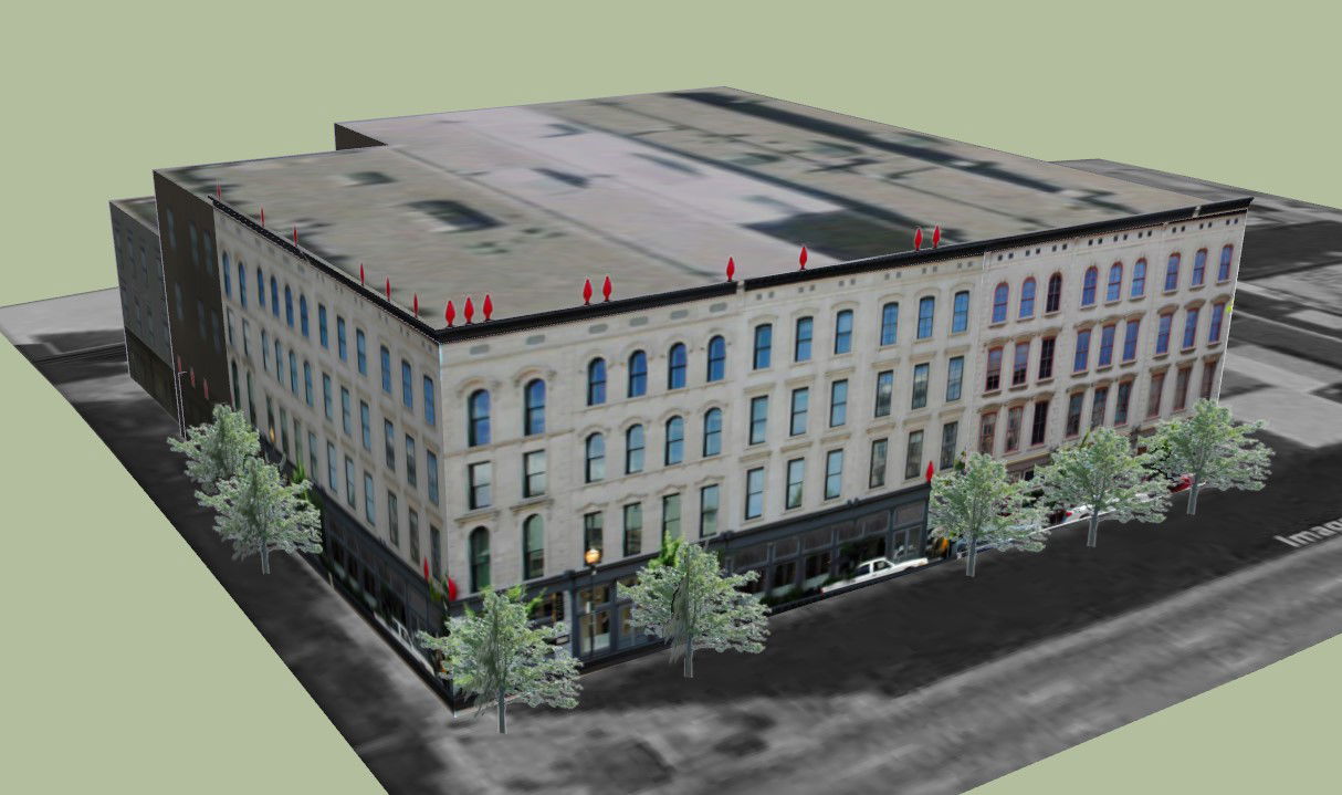 Elevation Design and Layout for Modern 5-Star Hotel in SKP File