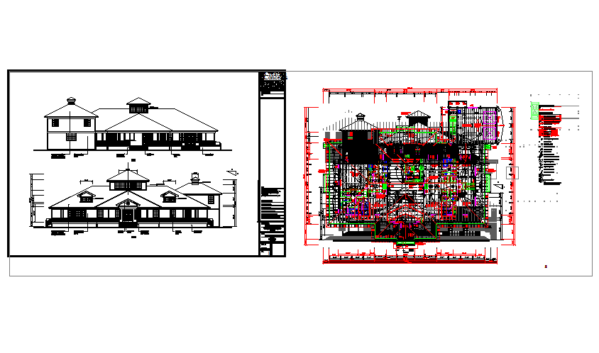 Modern Apartment Architectural drawing in cad file