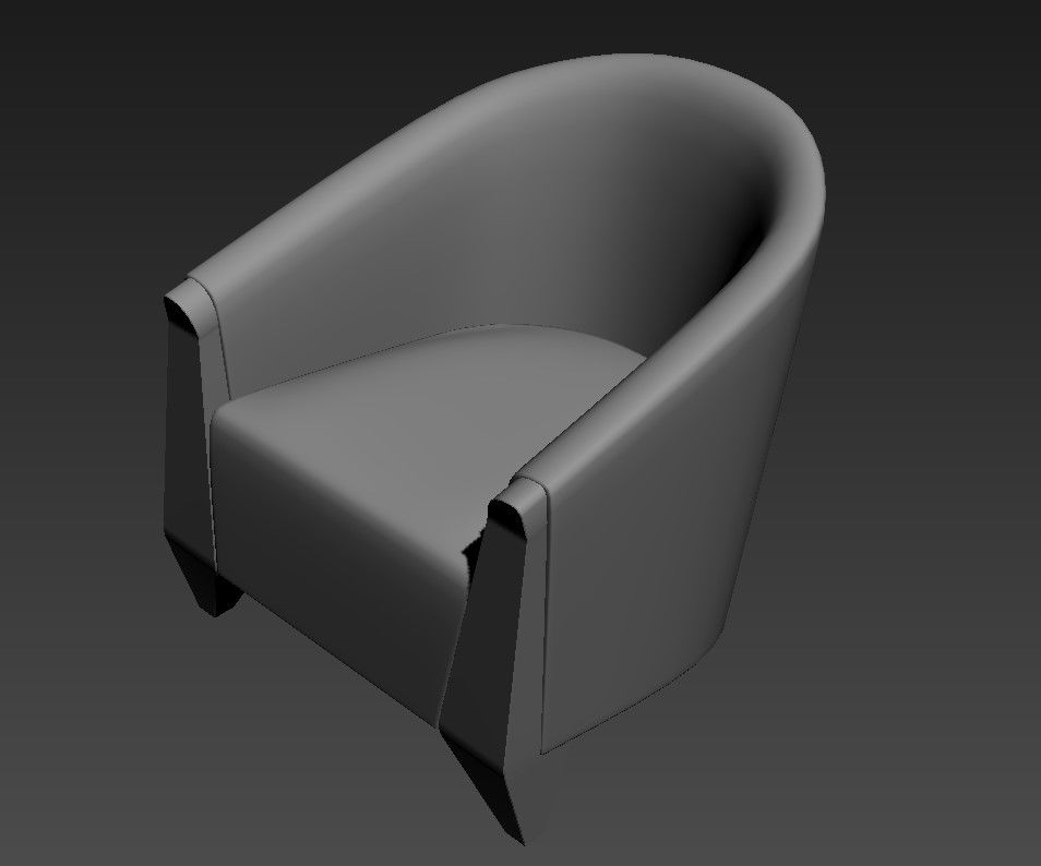 Modern Chair 3D MAX File Free 