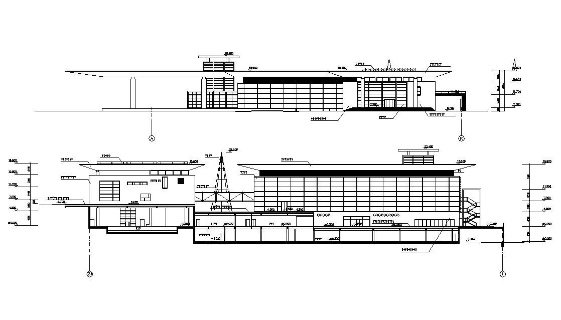 Modern Commercial Building Elevation Designs Autocad File Free