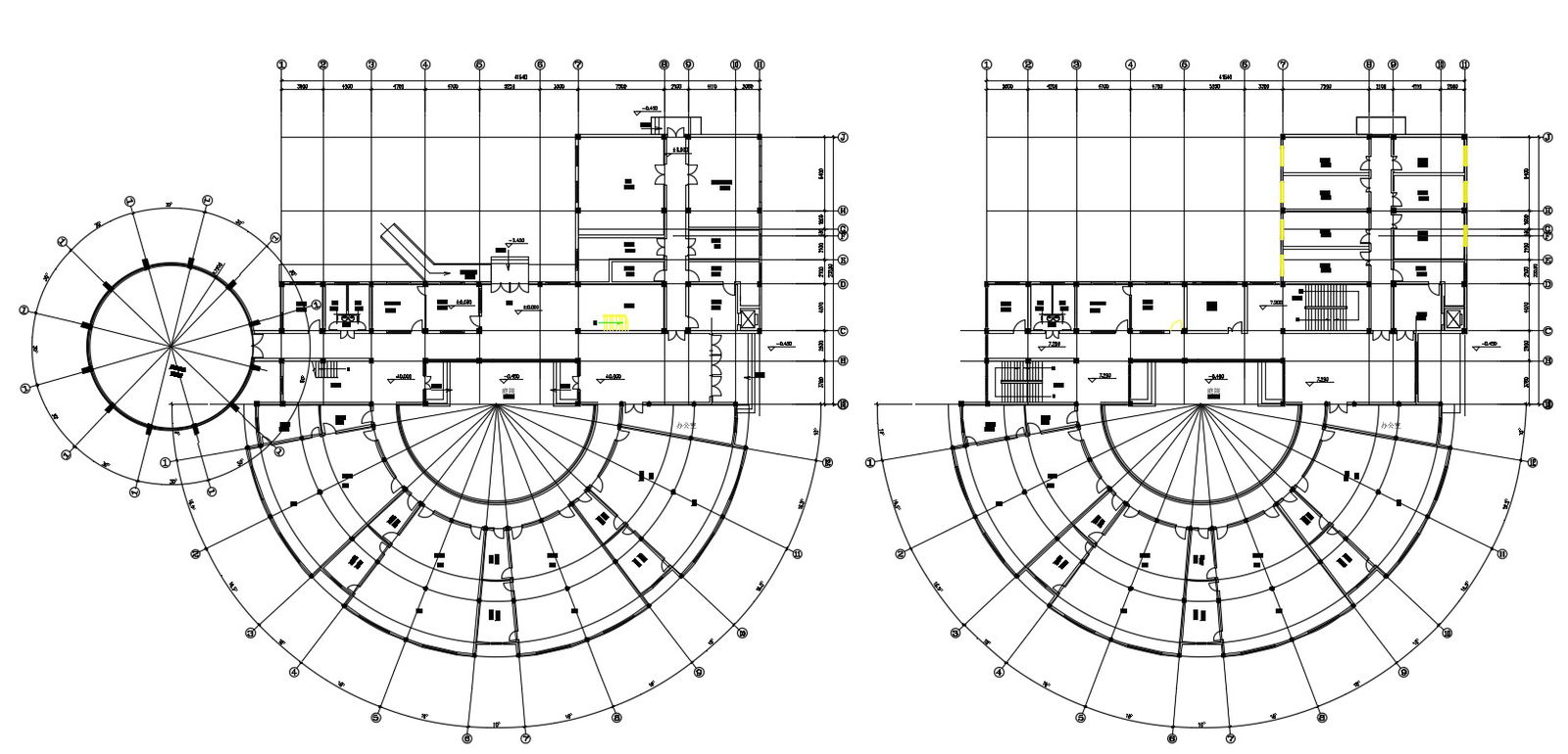 Modern Commercial Building Plan AutoCAD File