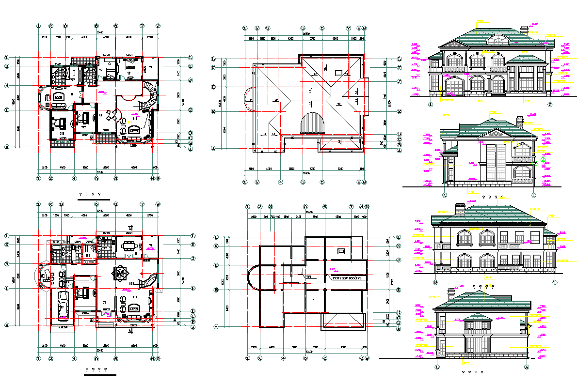 Modern Concept Residence Project dwg file