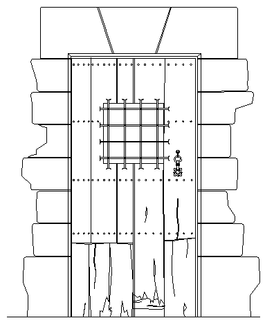 Modern Design of Door Elevation dwg file