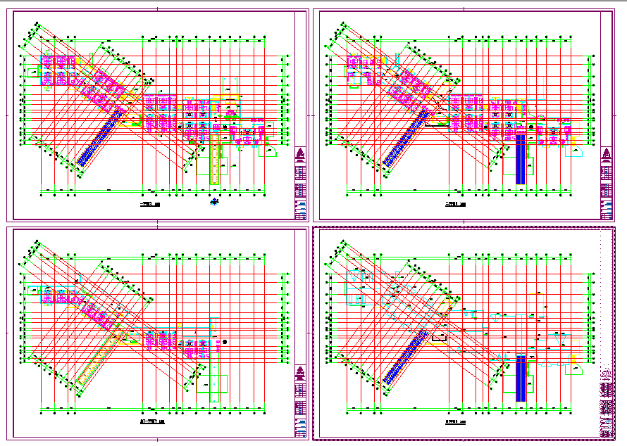 Modern Hotel Architectural Lay-out Detail