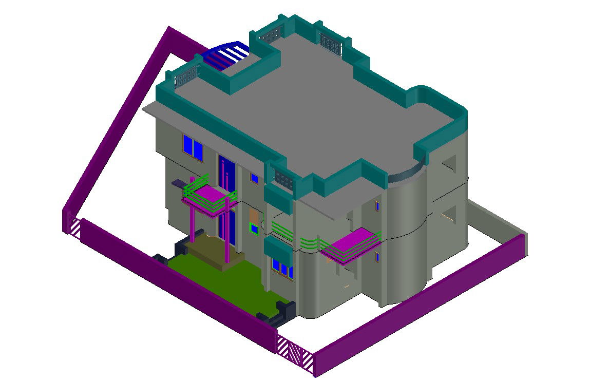 Visualize Guide toRendered Modern House 3D Model plan Design file