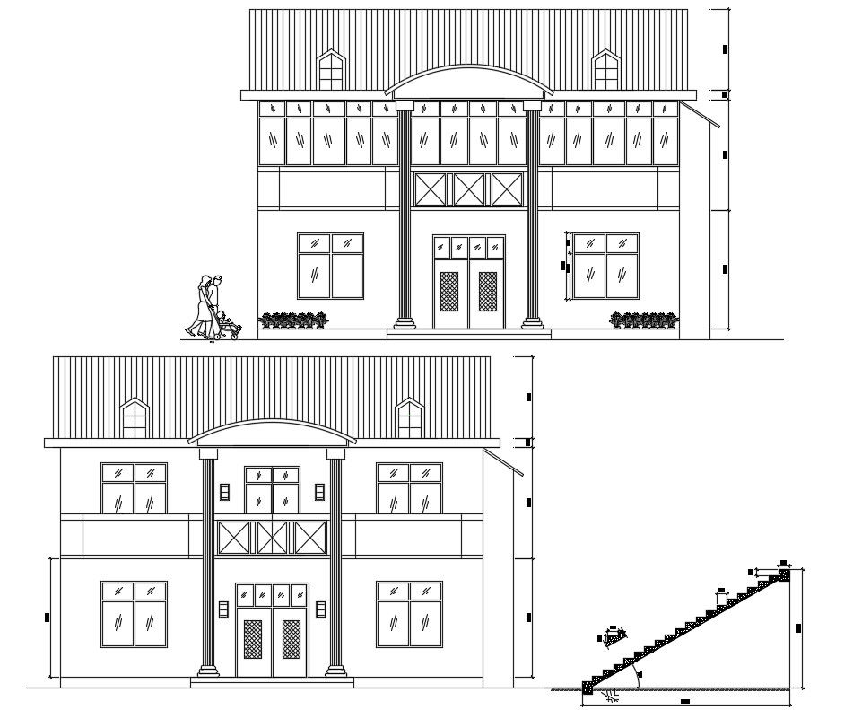 Modern House Front View