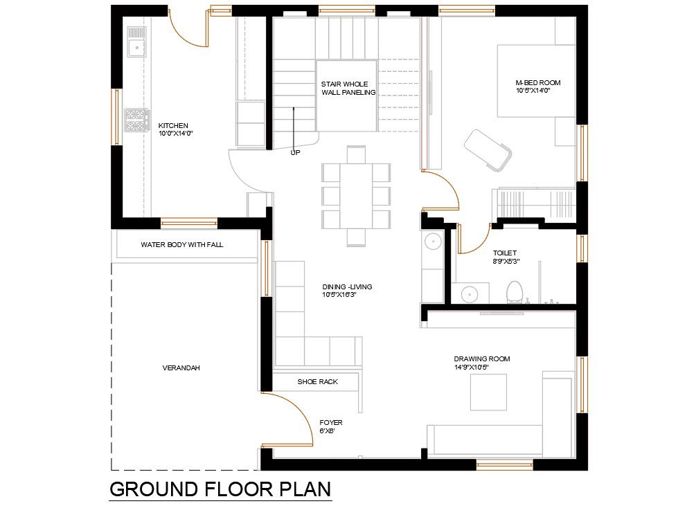 Modern Planning Of Huge Bungalow Design AutoCAD File