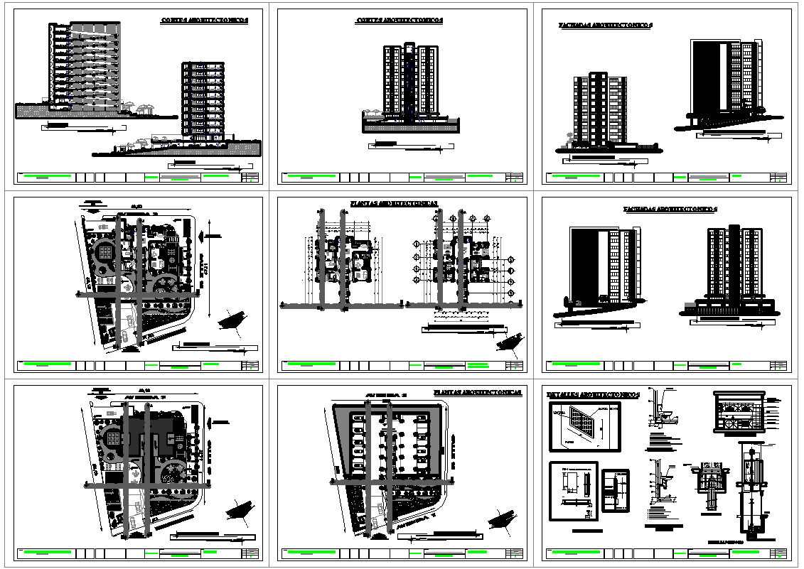 Modern Residence Project Detail dwg file