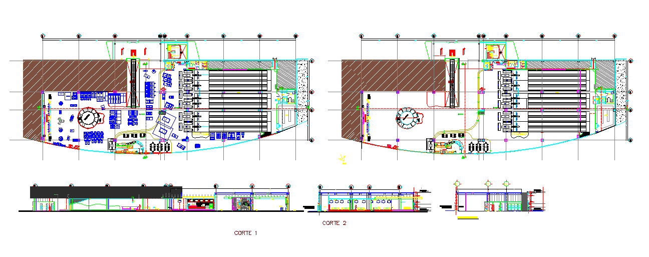 Modern Restaurant & Hotel Detail in Autocad Drawing