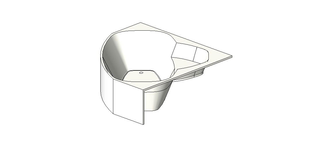 Modern bathroom sink 3d model cad drawing details skp file