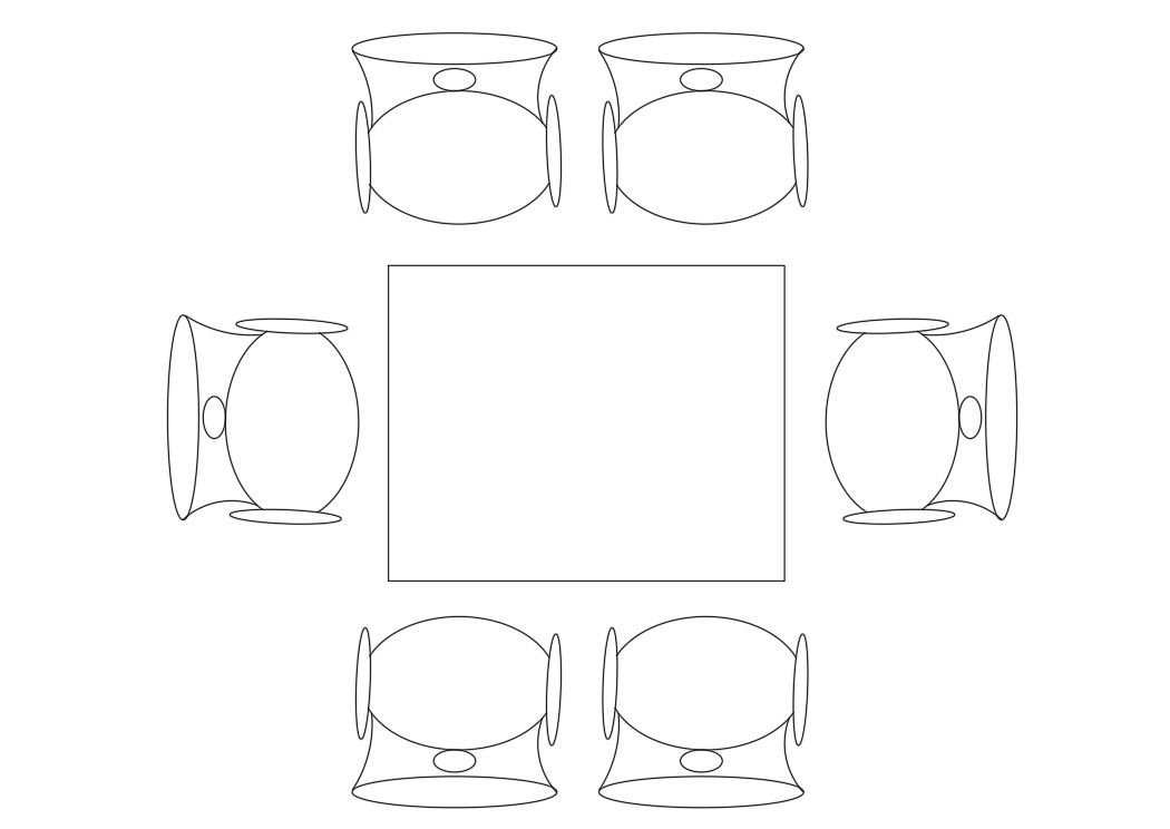 Modern dining table details