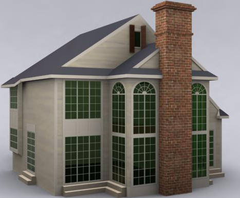 Modern elevation design of a luxurious building dwg file