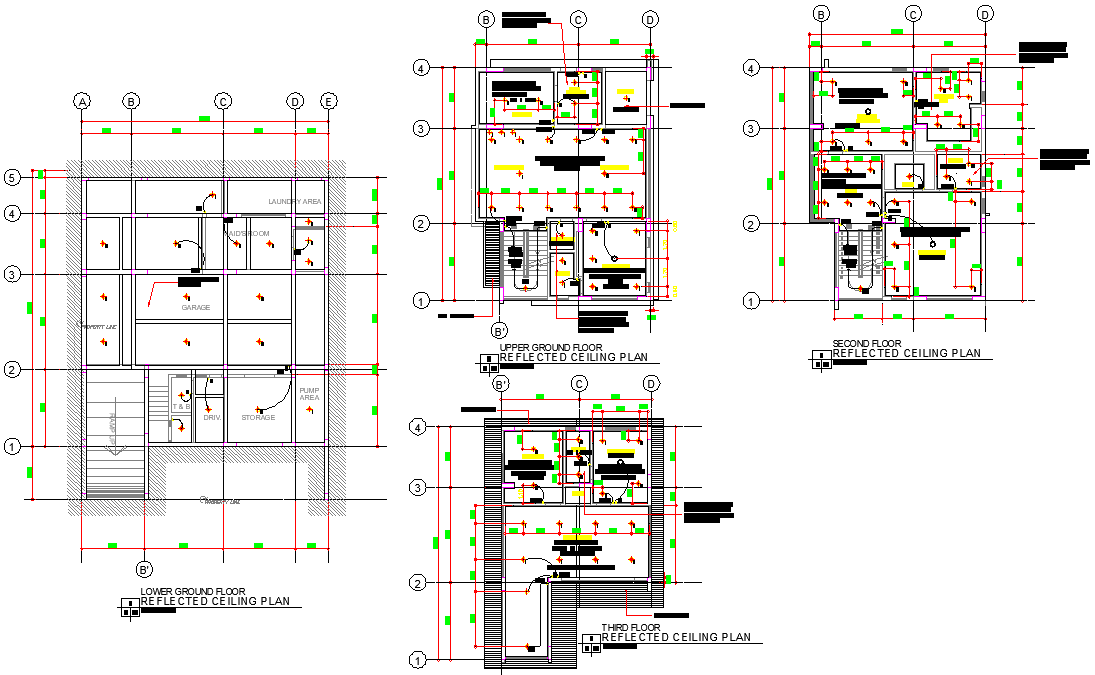 Modern house with detail layout file