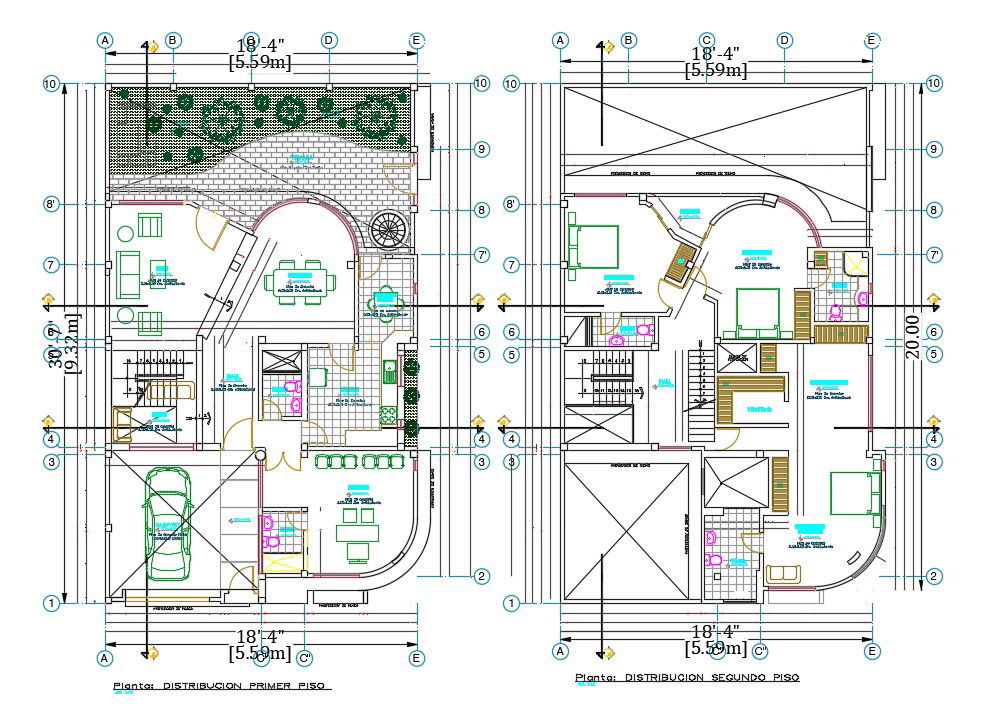 Modern Architecture House Plan AutoCAD Drawing Download DWG File