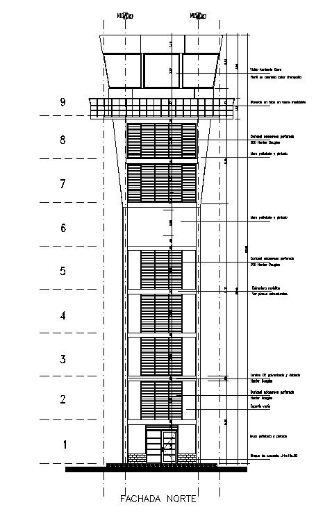 Modern building elevation design cad drawing is given in this cad file. Download this cad file now.
