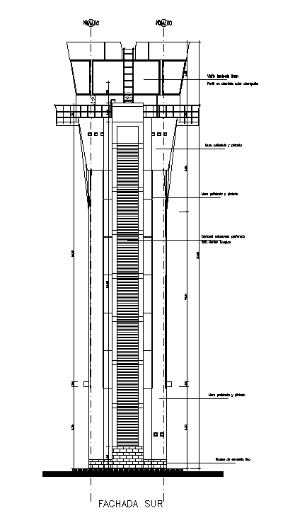 Modern building side elevation design cad drawing is given in this cad file. Download this 2d cad file now.