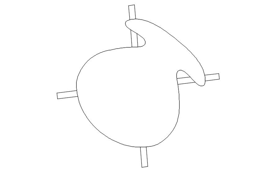 Modern chair design in AutoCAD drawing, dwg file, CAD file