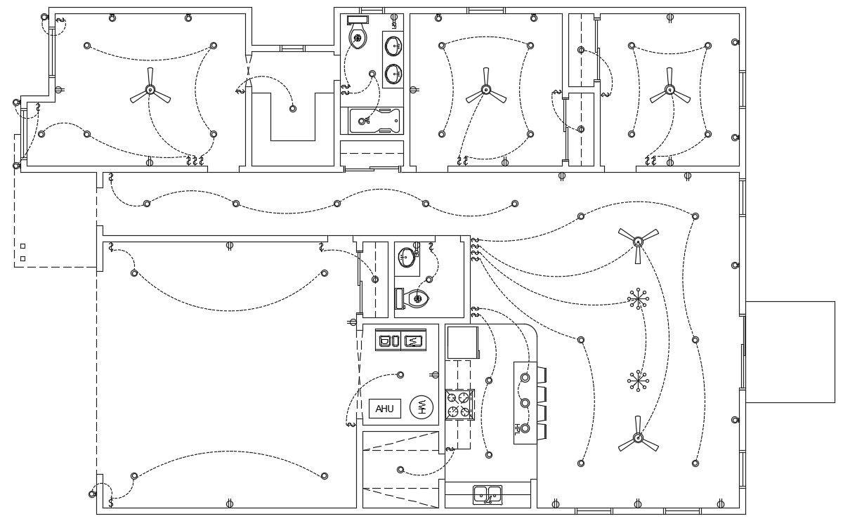 Modern House Electrical Wiring layout Plan in CAD File