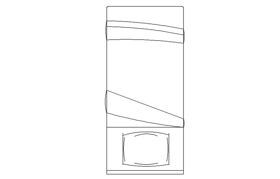 Modern Single Bed CAD Drawing for AutoCAD DWG Projects