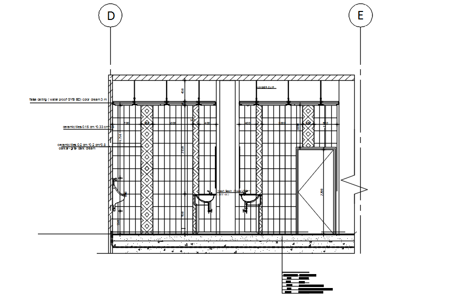 Modern toilet design in AutoCAD 2D, CAD file, dwg file