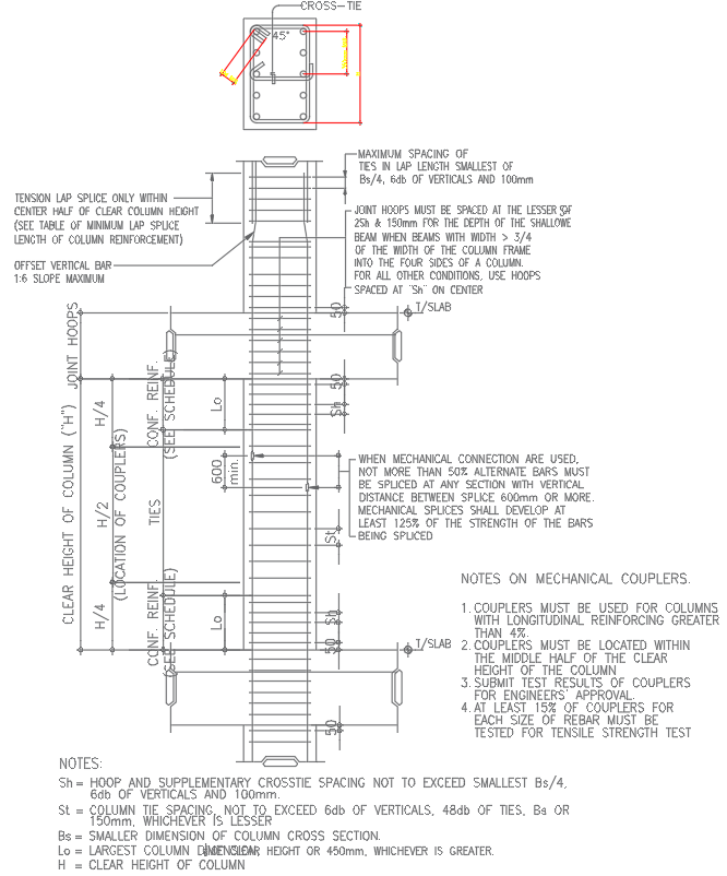 Moment Splice Detail for Frame Column Drawing In AutoCAD File