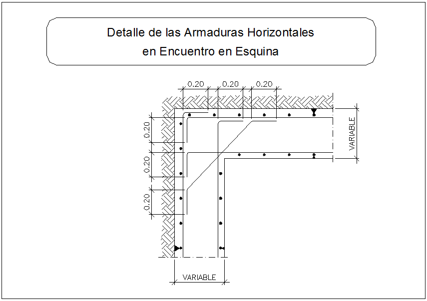 Monolithic joint of beam column detail section view dwg file