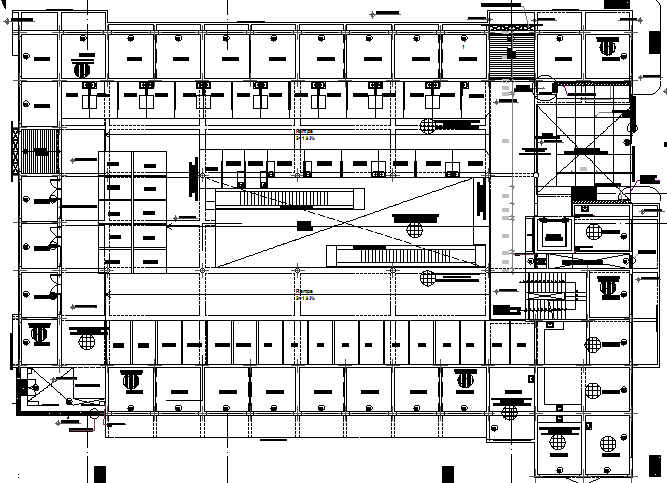 Moqua market architecture layout plan details dwg file