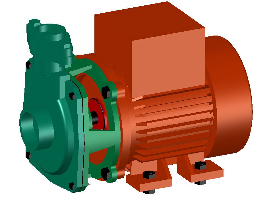 Motor Pump 3d Model