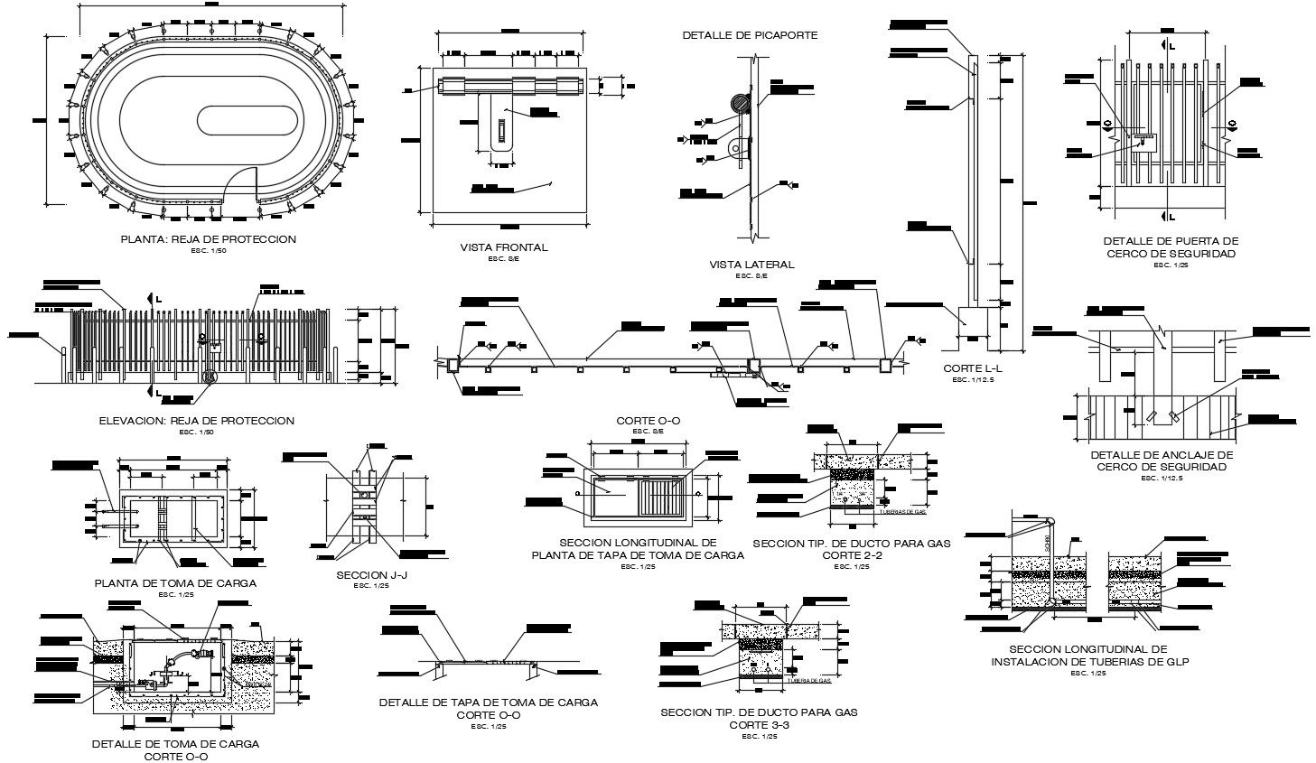 Motorcycle Racing Ground Project With Description In AutoCAD File