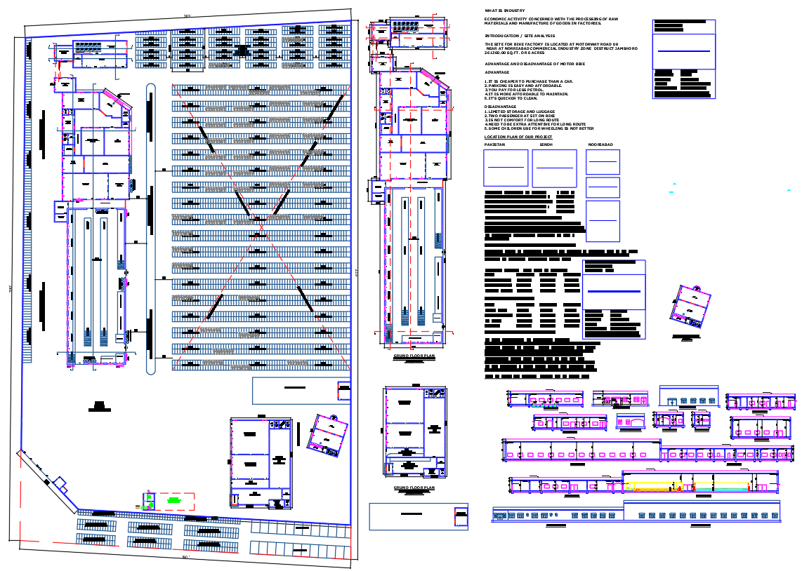 Motorcycle Manufacturing Plant Design–AutoCAD DWG File
