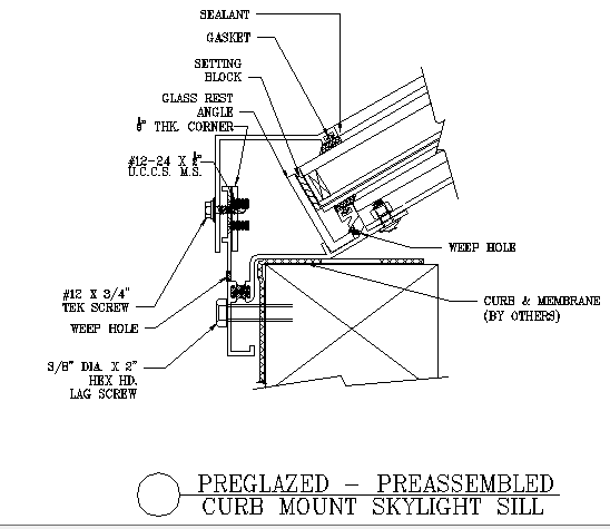 Mount sky light architecture project details dwg file