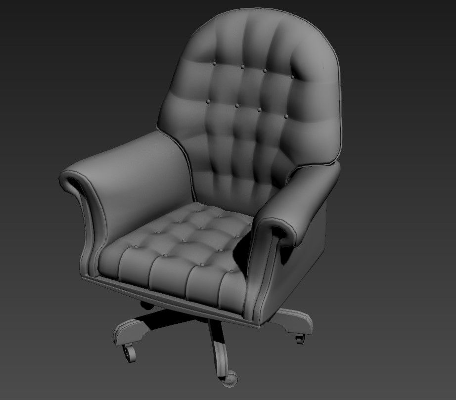 Movable Office Chair Design 3ds Max file 