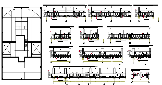 Multi-Family Residential Building Project dwg file