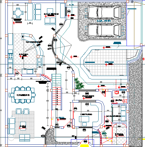 Multi Family and Multi Flooring House Elevation Plan dwg file