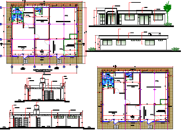 Multi-Flooring Corporate Building Architecture Project dwg file