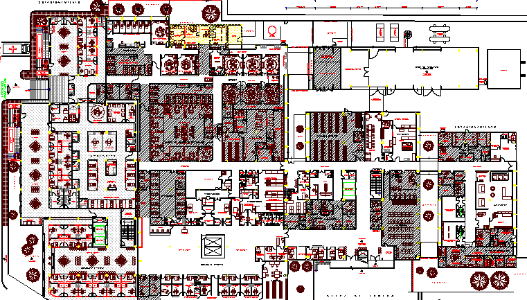 Multi-Flooring General Hospital Project dwg file