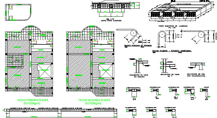 Multi-Flooring Housing Project Construction Details dwg file