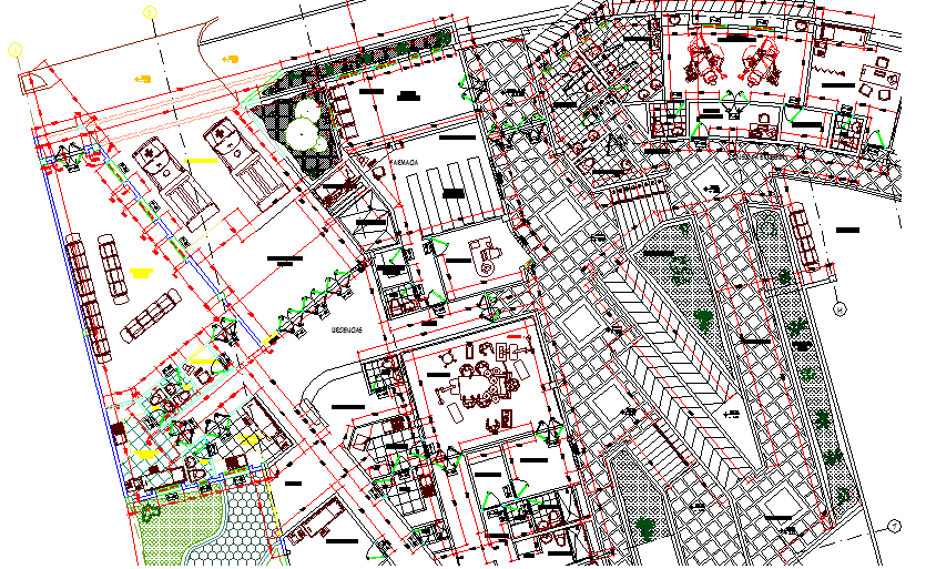 Multi Specialty Hospital Architecture Plan and Design dwg file