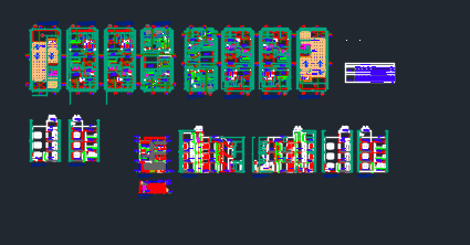 Multi family housing design drawing