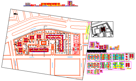 Multi Family High Rise Building Layout Section Elevation Design Detail