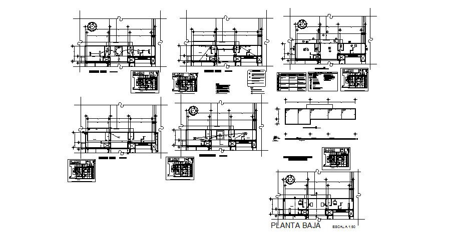 Multi-flooring hospital detailed architecture project dwg file