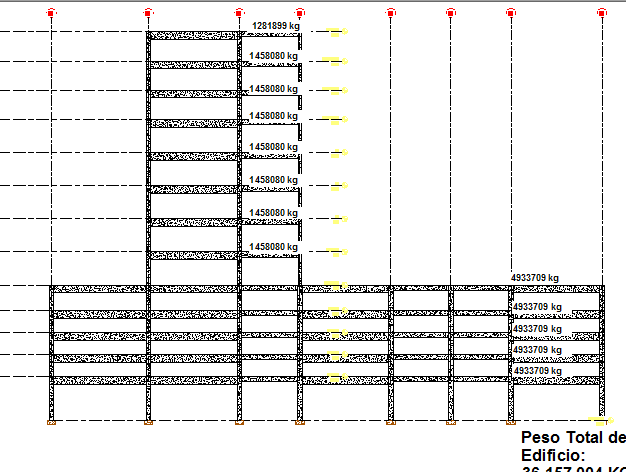 Multi-flooring office building architecture project dwg file
