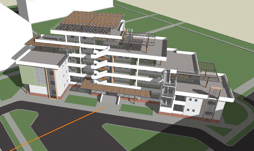 Commercial Complex Multi-Story 3D SKP CAD Model for Planning projects