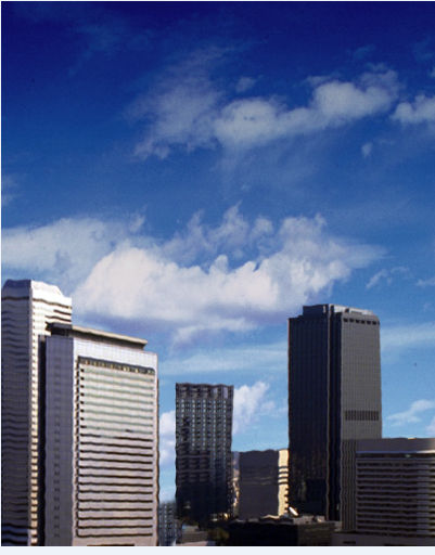 Multi-story corporate building location map details dwg file