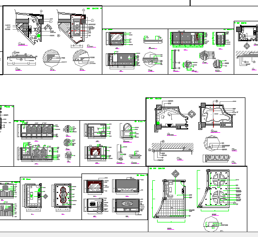Multi-story office building auto-cad details dwg file