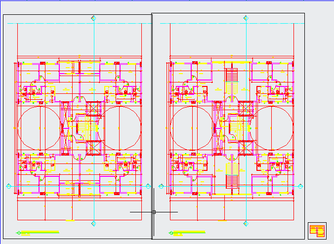 Multi-Unit Residential Floor Plan Design in AutoCAD Format