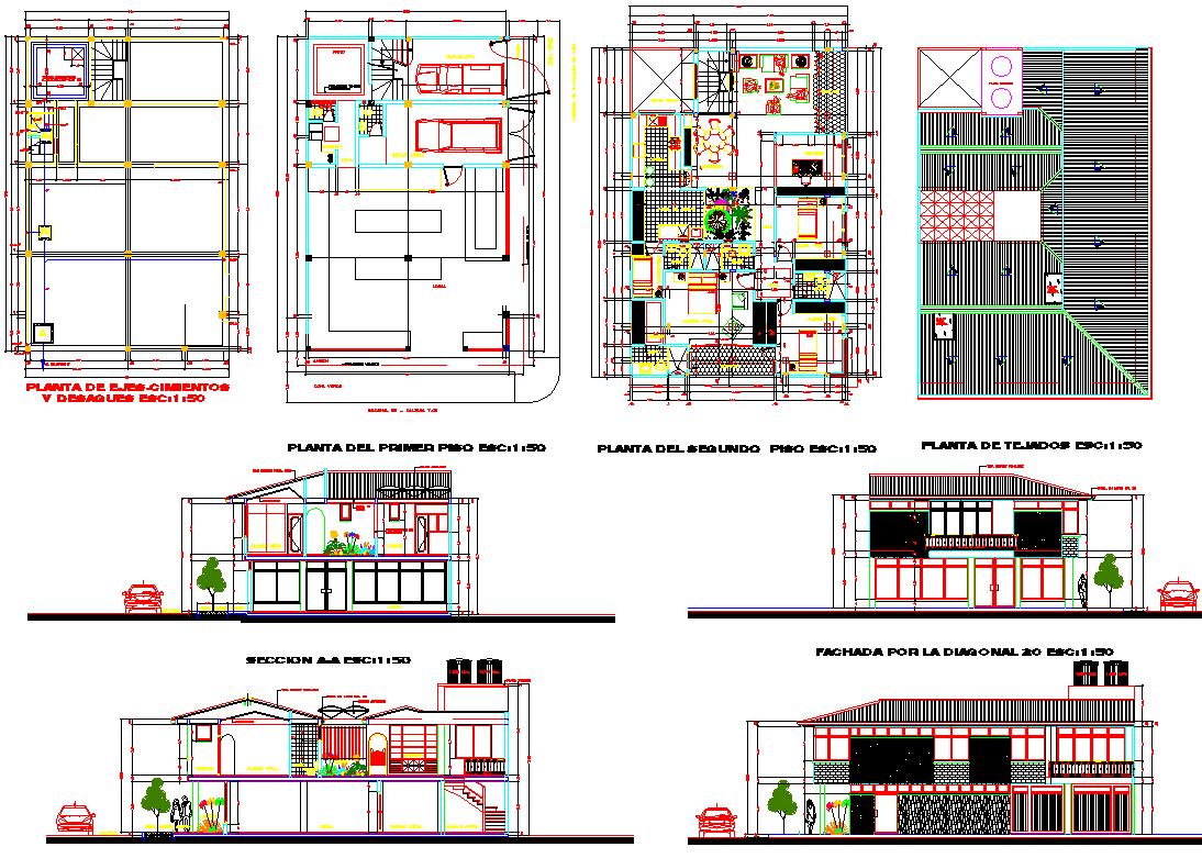 Multifamily Residence Project detail dwg file