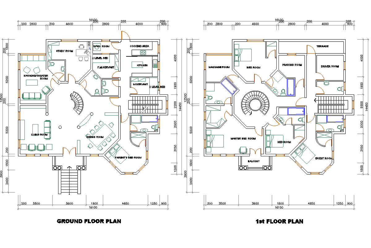 Multifamily Residence layout plan