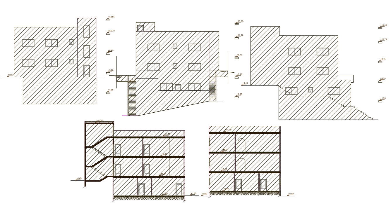 Multifamily Apartment Building Design AutoCAD File
