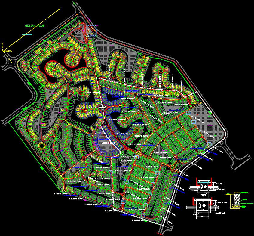 Multifamily wood villa house plan drawings